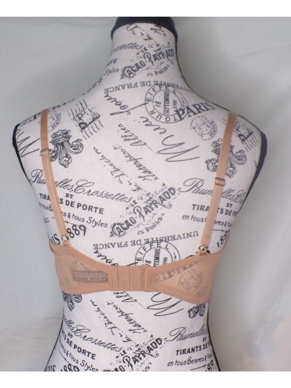 🆕NATORI Flora Lace Underwire Plunge Bra 34G Glaze Cash (Dark Beige) #721150 - Picture 9 of 11